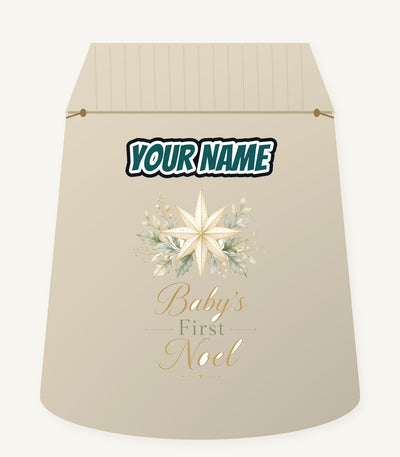 Baby's First Noel Star Personalised Santa Sack