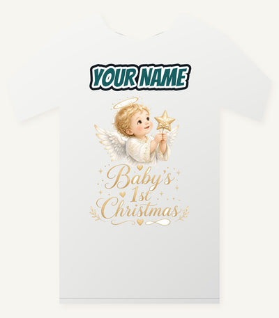 Christmas Angel Baby Personalised Christmas T-Shirt and Hoodie