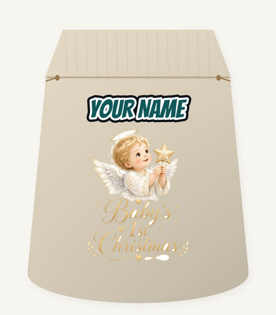 Christmas Angel Baby Personalised Santa Sack