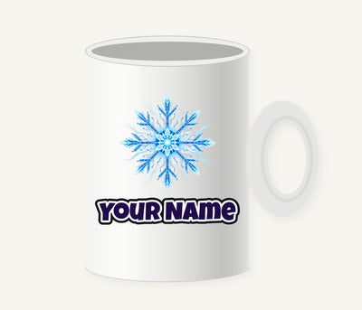 Circuit Board Snowflake Personalised Christmas Mug