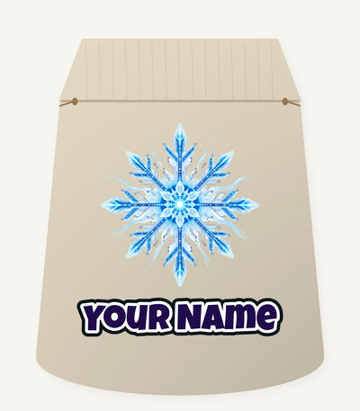 Circuit Board Snowflake Personalised Santa Sack