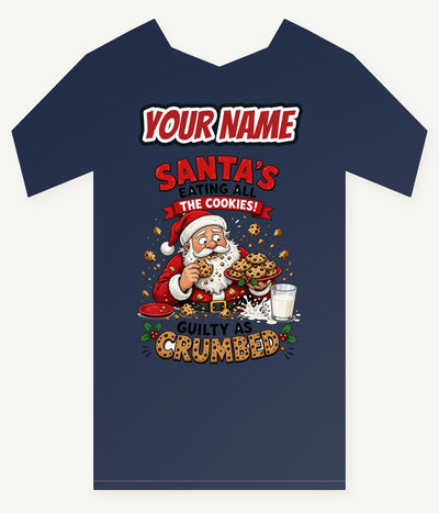Guilty as Crumbed Personalised Kids Tee and Baby Bodysuit
