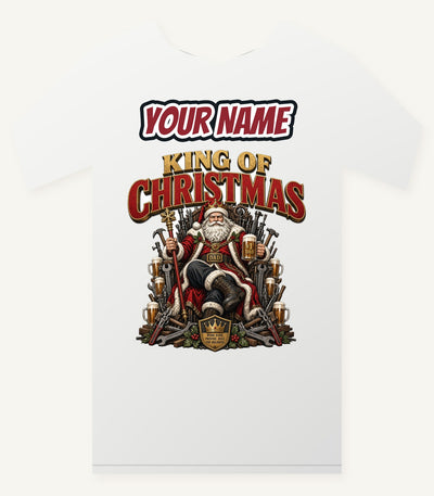 King of Christmas Dad Personalised Christmas T-Shirt and Hoodie