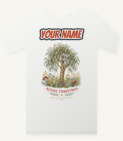 Koala Gum Tree Christmas Personalised Christmas T-Shirt and Hoodie