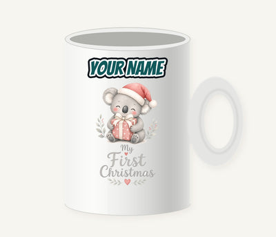 Koala's First Christmas Personalised Christmas Mug