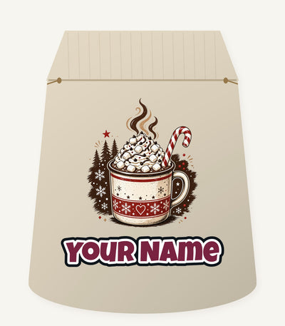 Marshmallow Hot Chocolate Mug Personalised Santa Sack