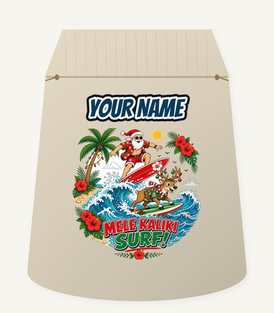 Mele Kaliki Surf Personalised Santa Sack