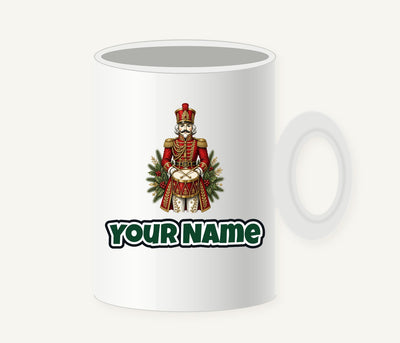 Nutcracker Drummer Soldier Personalised Christmas Mug