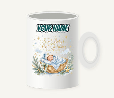 Sweet Baby's First Christmas Personalised Christmas Mug