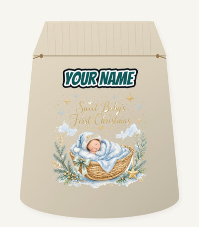 Sweet Baby's First Christmas Personalised Santa Sack