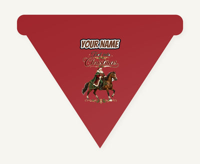 Trot Into Christmas Personalised Christmas Dog Bandana