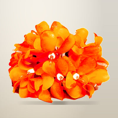 My Decorations 20 LED Orange Frangipani Flower String Lights