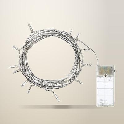 My Decorations 20 LED Warm White Bulb String Lights, Plain