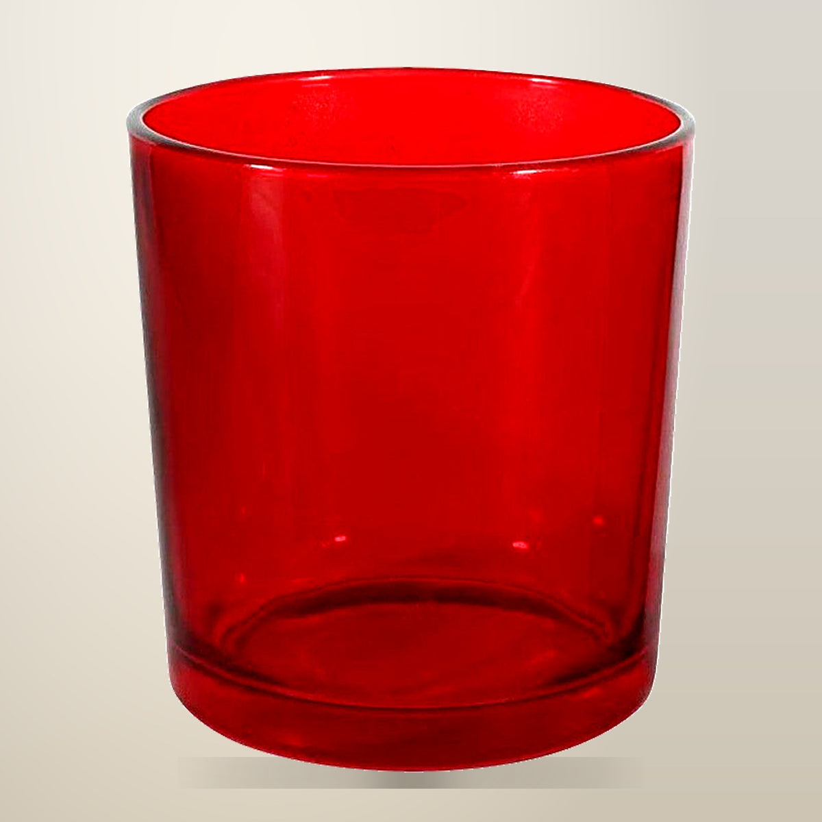 My Decorations 10 Pack Red Votive Tealight Candle Holders, on a plain cream background