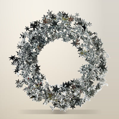 Aimall 10 Pack Star Wreath Christmas Decorations, 22 cm
