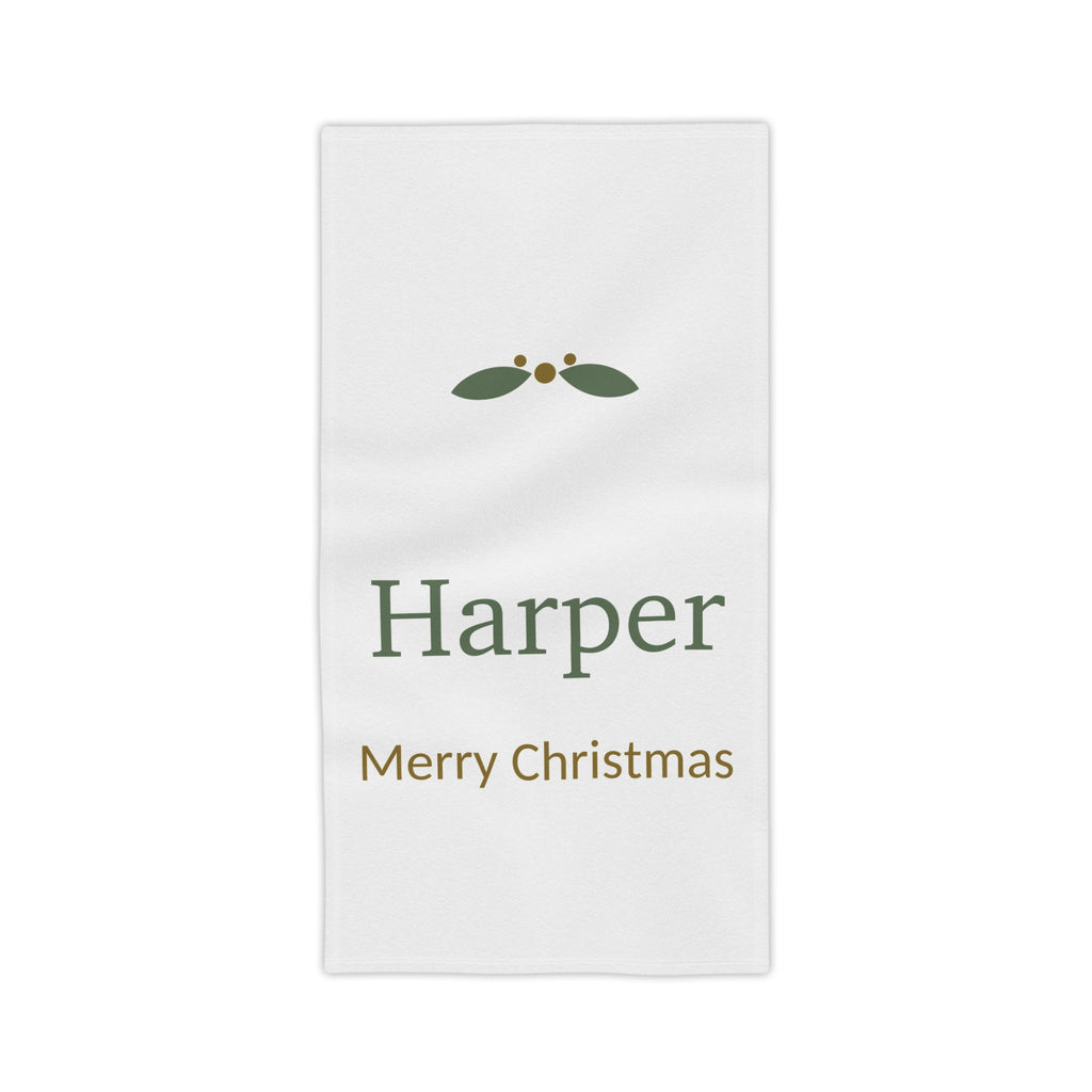 Personalised Christmas Beach Towel