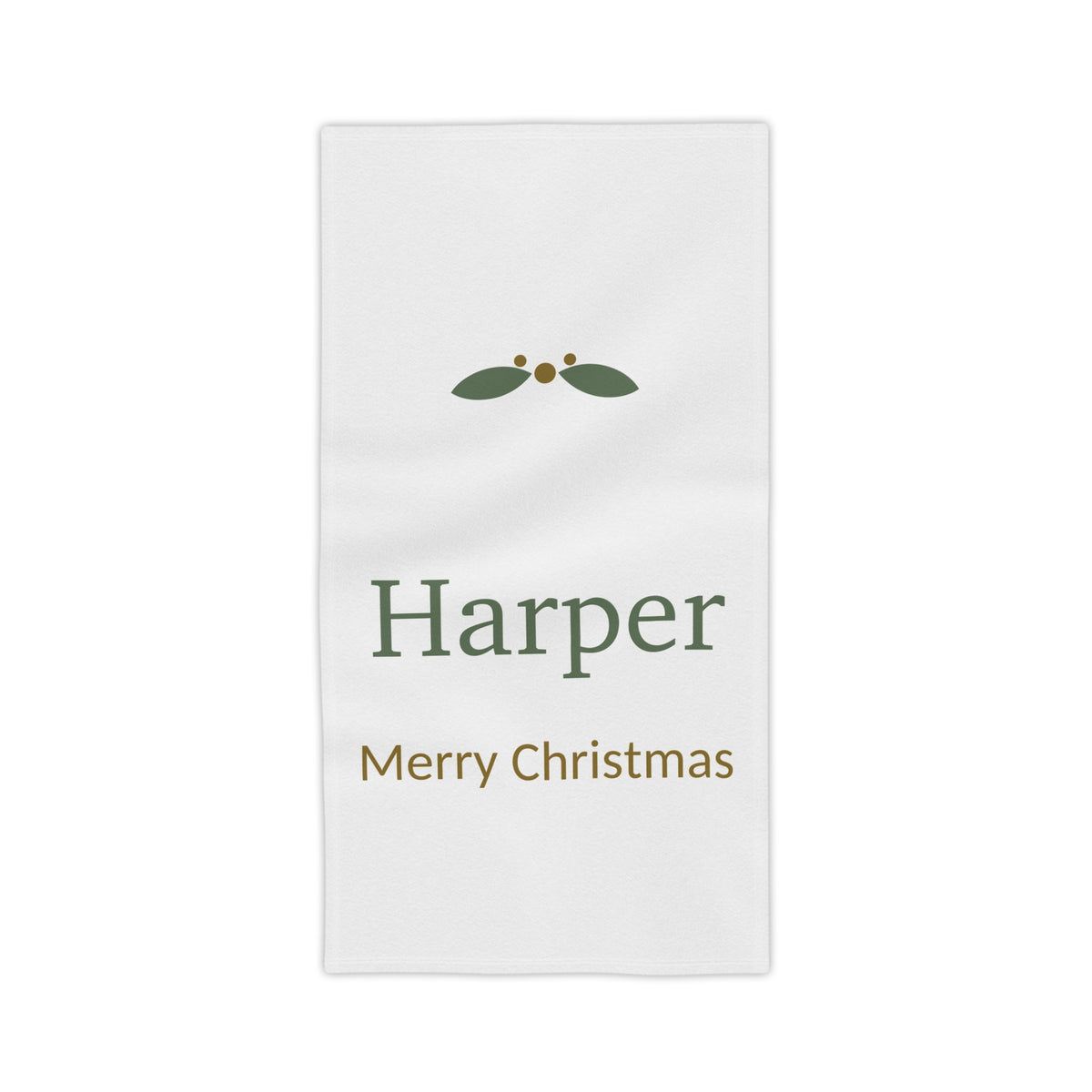 Personalised Christmas Beach Towel
