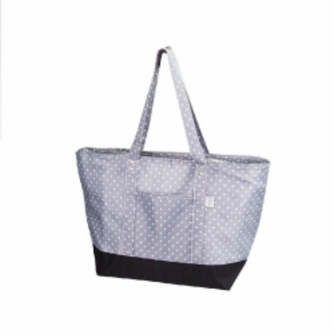 Large Insulated Cooler Shopping Tote, 52 x 18 x 30 cm, Grey Point