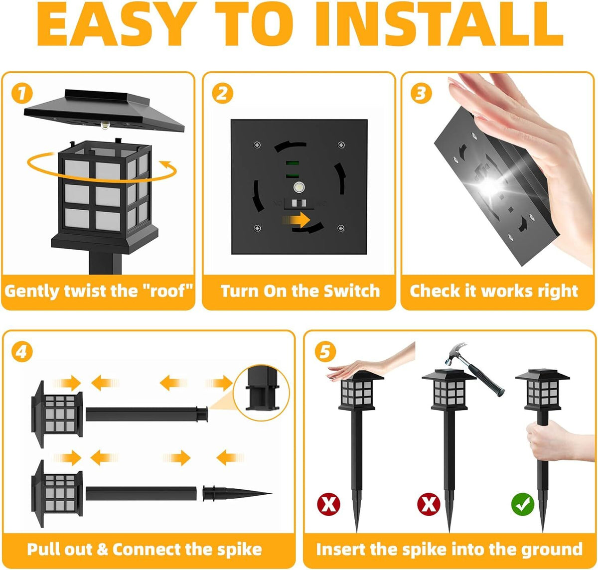 solar garden stake lights