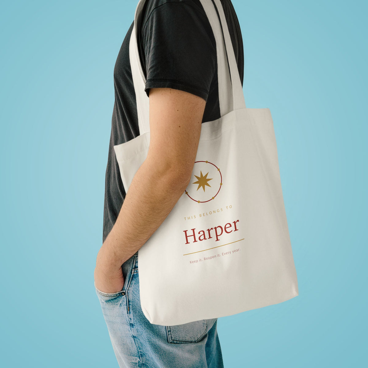 Personalised Cotton Tote, Printed in Brisbane