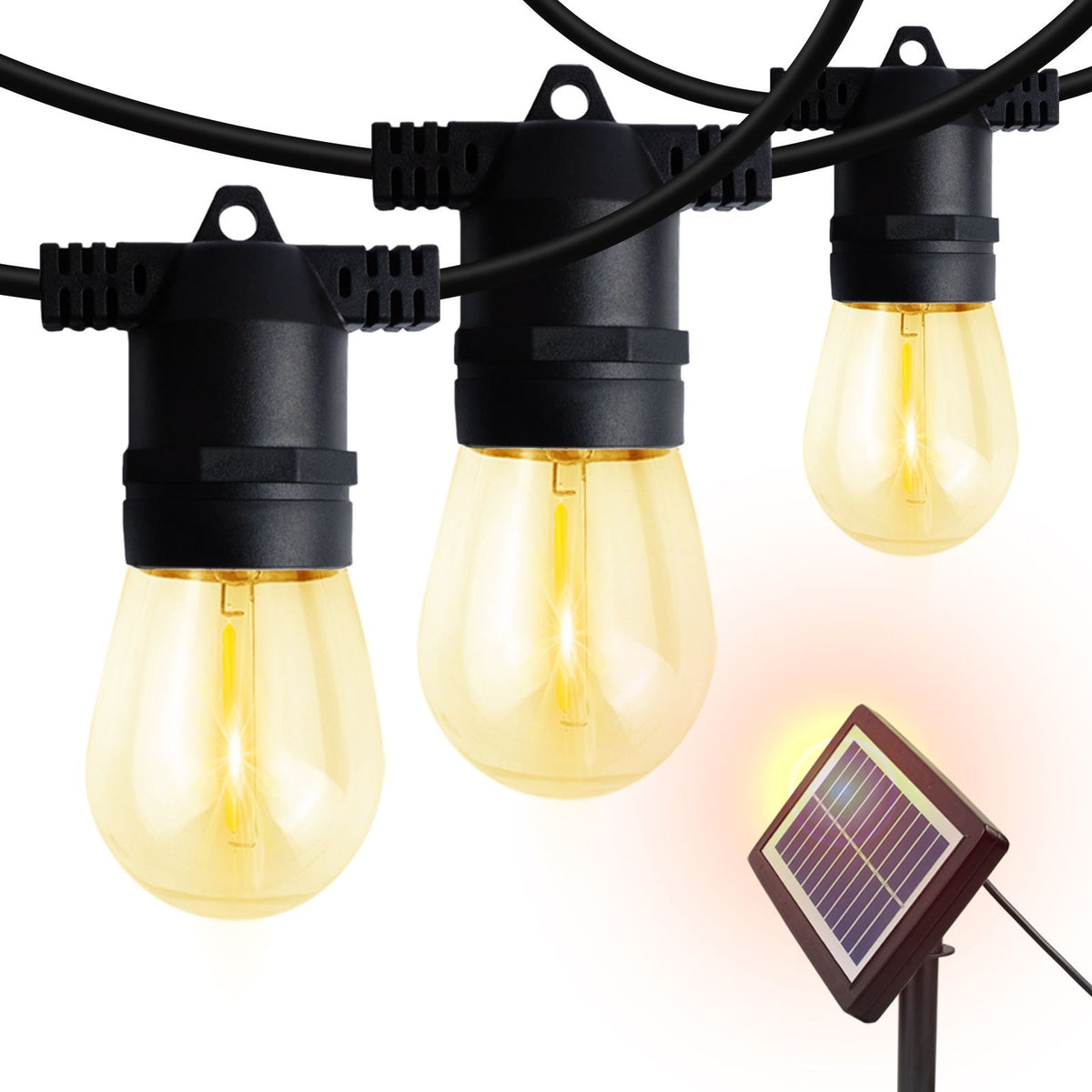 29ft solar festoon string lights