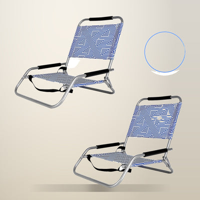 Lazy Dayz Foldable Beach Chair, 2 Piece, Makena
