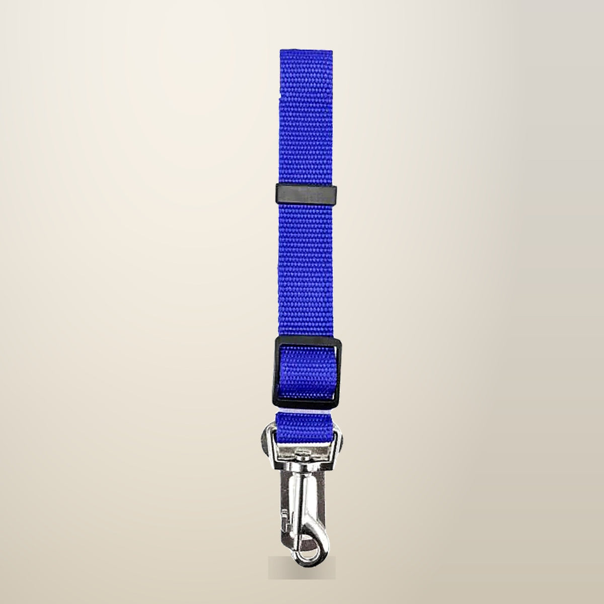 2 Pack Adjustable Pet Travel Lead Clips with Car Buckle, on a plain cream background