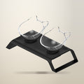 All For Paws Elevated Cat Bowl Stand, 2 x 200 ml, on a plain cream background