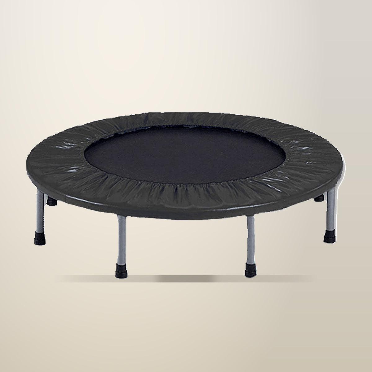 Bargene 38 Inch Mini Trampoline, Black, on a plain cream background