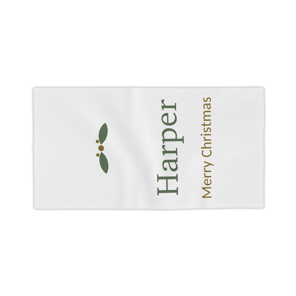 Personalised Christmas Beach Towel
