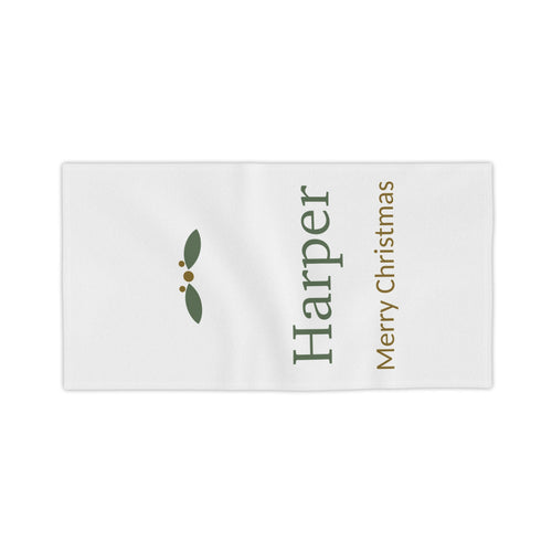 Personalised Christmas Beach Towel
