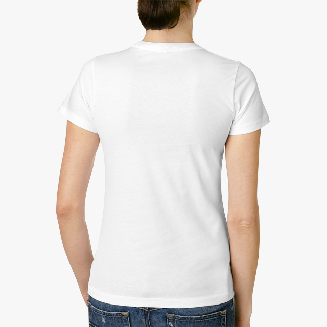 Personalised Women's Boyfriend Tee, blank before printing 2