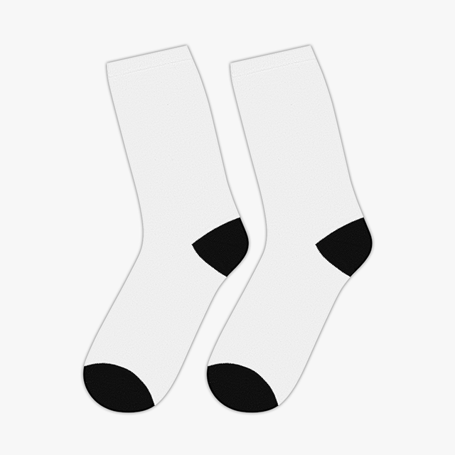 Personalised Socks, blank before printing 2