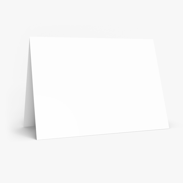 Personalised Folded Greeting Card, blank before printing 2