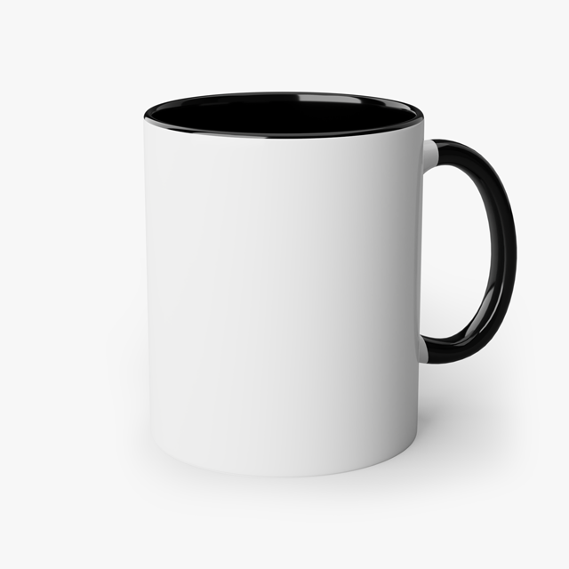 Personalised Two Tone Mug, blank before printing 2