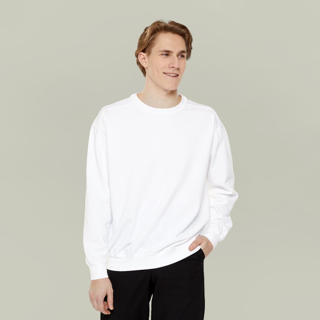 Personalised Garment Dyed Jumper, blank before printing