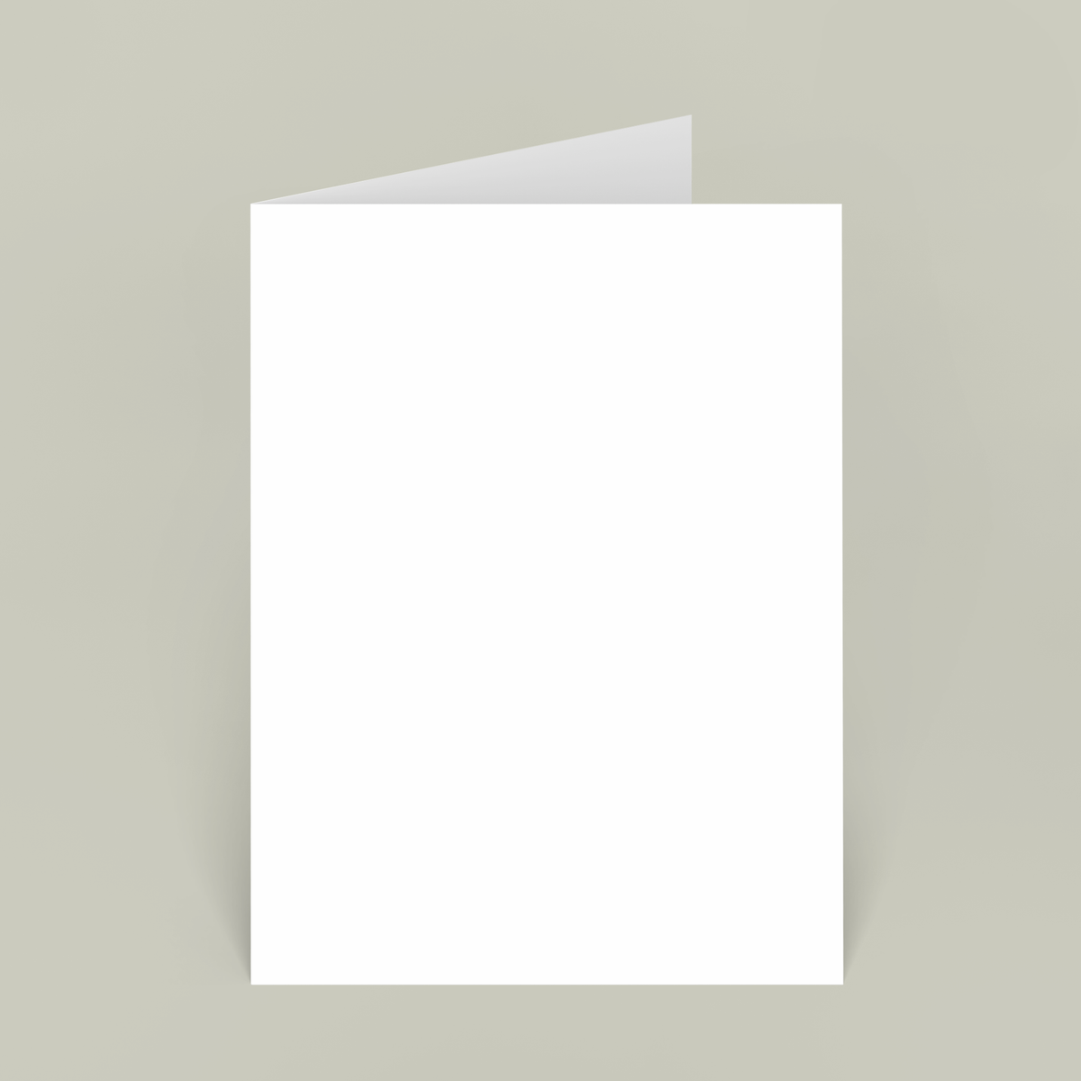 Personalised Folded Greeting Card, blank before printing