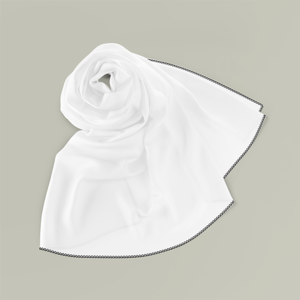 Personalised Chiffon Scarf, blank before printing