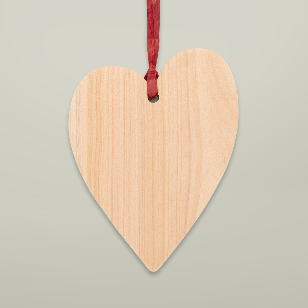 Personalised Wooden Christmas Ornament, blank before printing