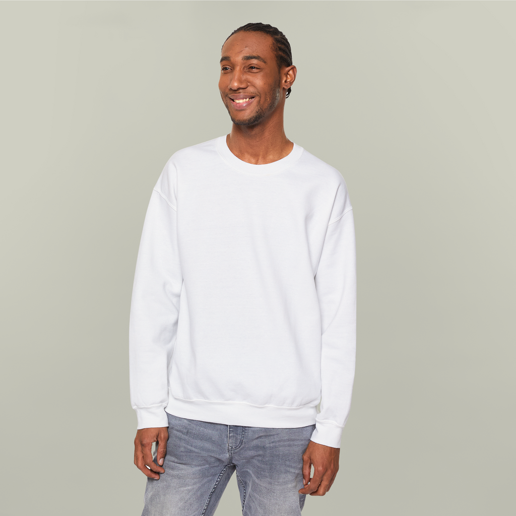Personalised Crewneck Jumper, blank before printing 2