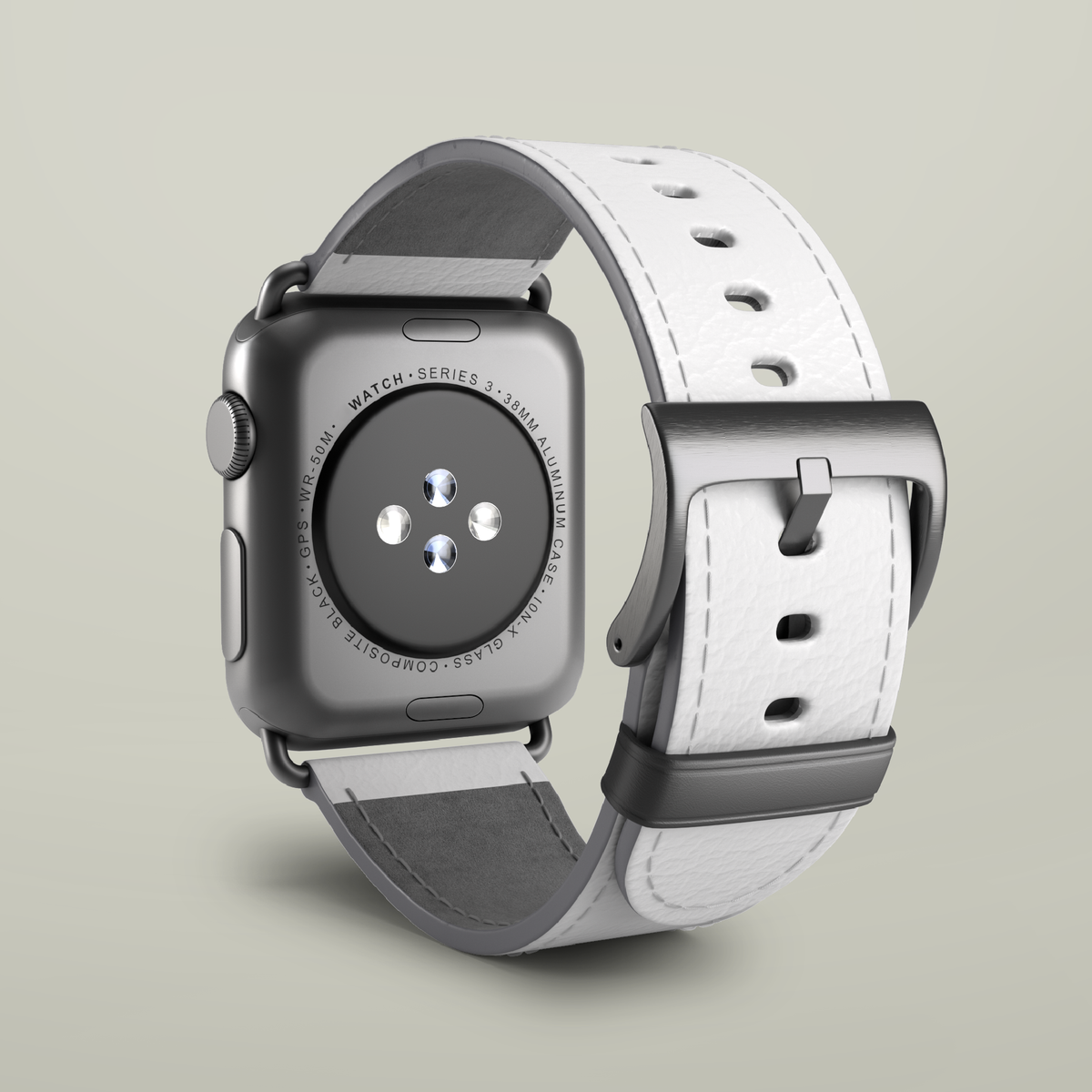 Personalised Apple Watch Band, blank before printing