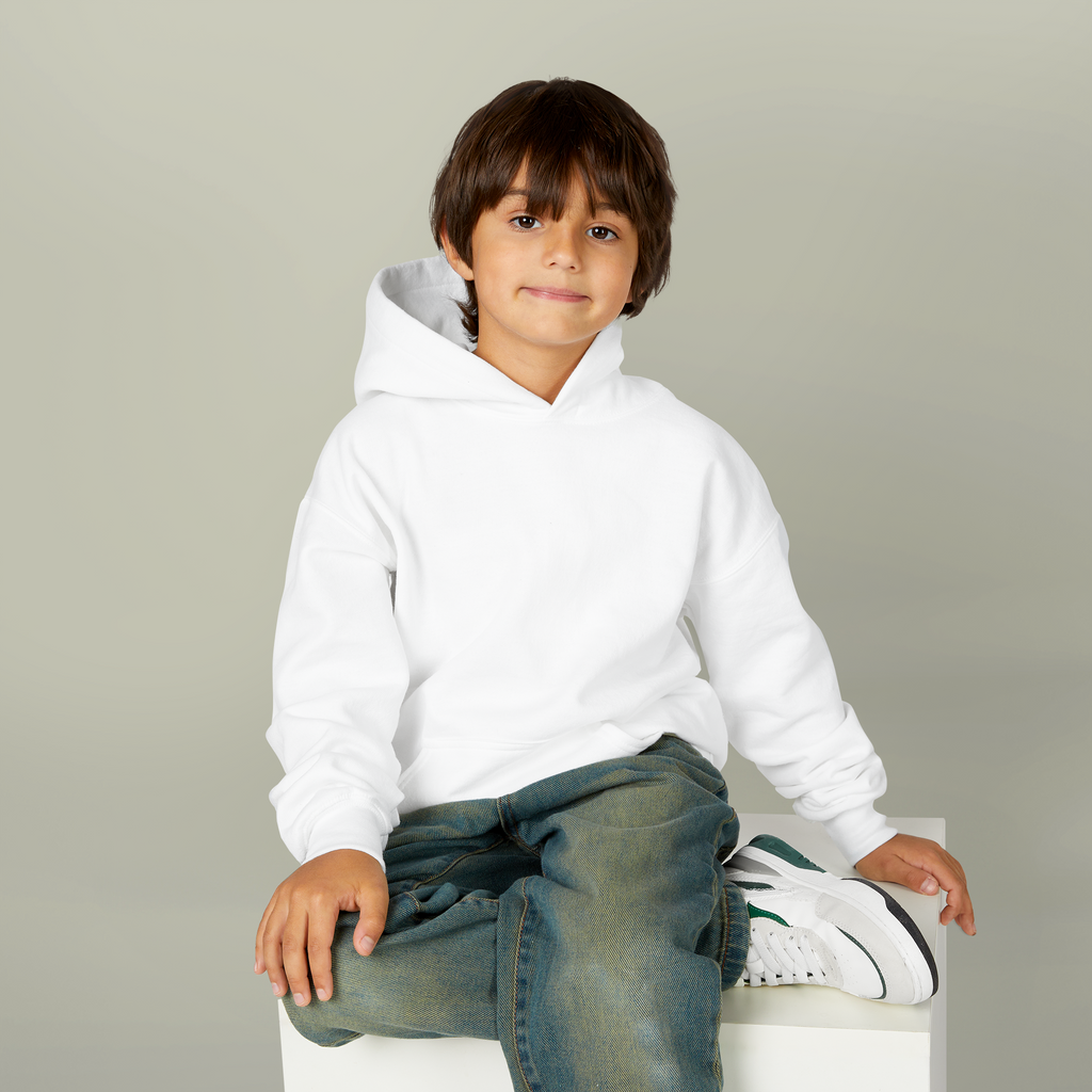 Personalised Kids Hoodie, blank before printing