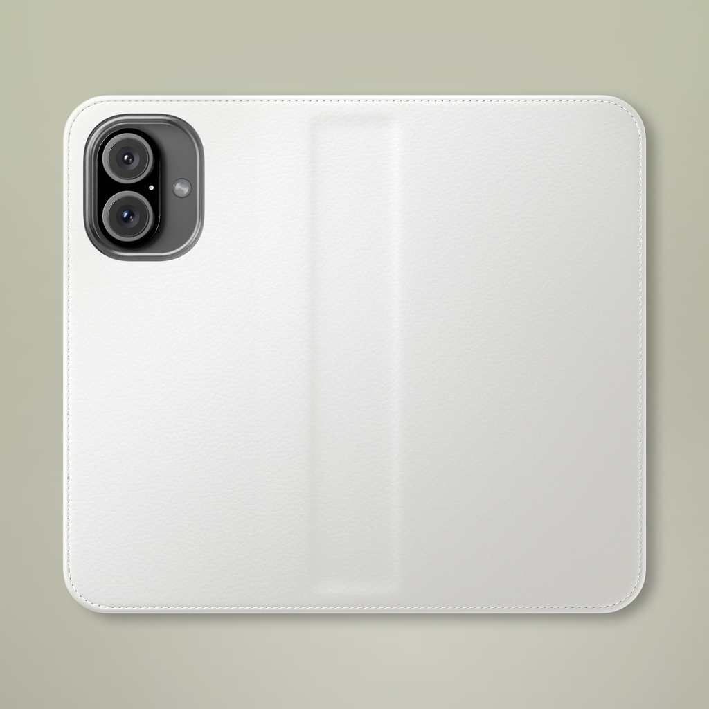 Personalised Flip Wallet Phone Case, blank before printing 2
