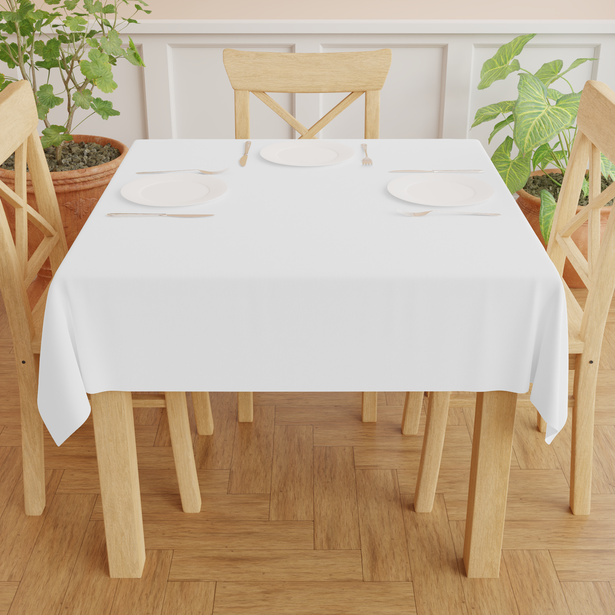 Personalised Christmas Tablecloth, blank before printing 2