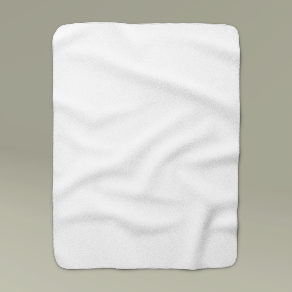 Personalised Sherpa Fleece Blanket, blank before printing 2
