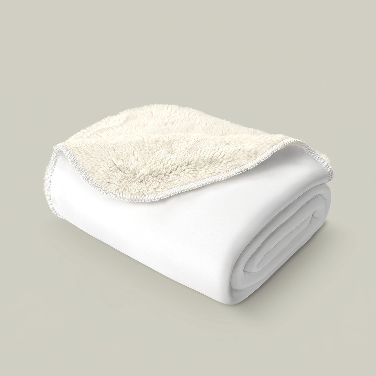 Personalised Sherpa Fleece Blanket, blank before printing