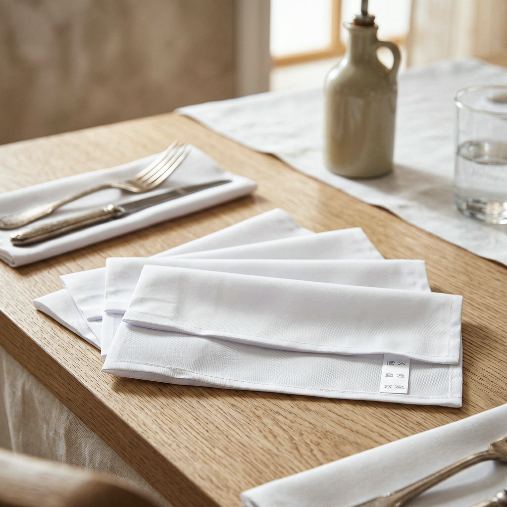 Personalised Napkins, Set of 4, blank before printing 2