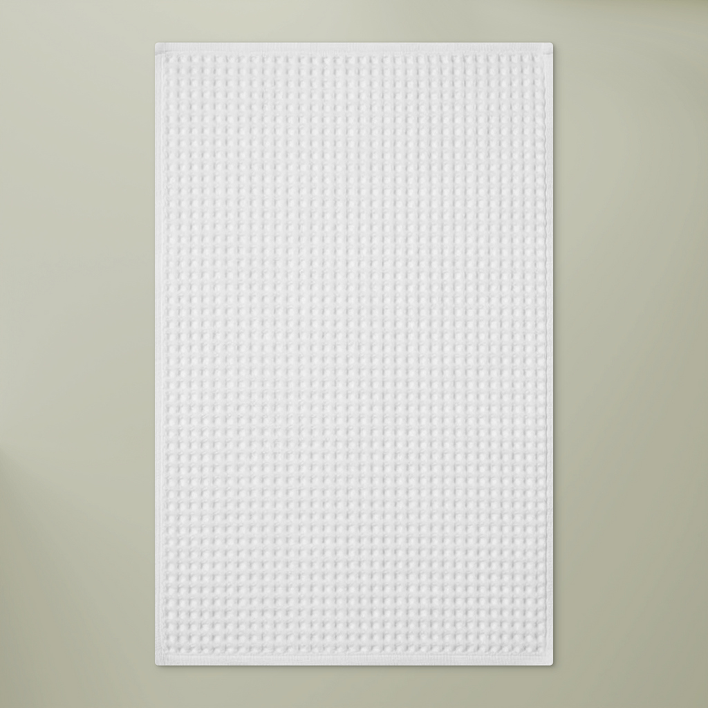 Personalised Waffle Tea Towel, blank before printing