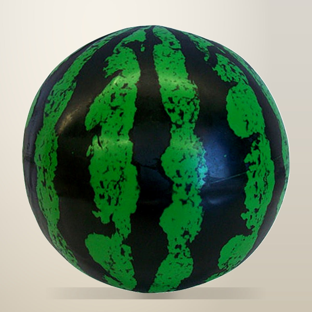 Inflatable Watermelon Ball, 15 cm, Set of 6, on a plain cream background