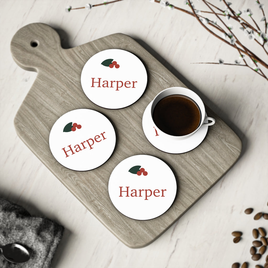 Personalised Christmas Coasters